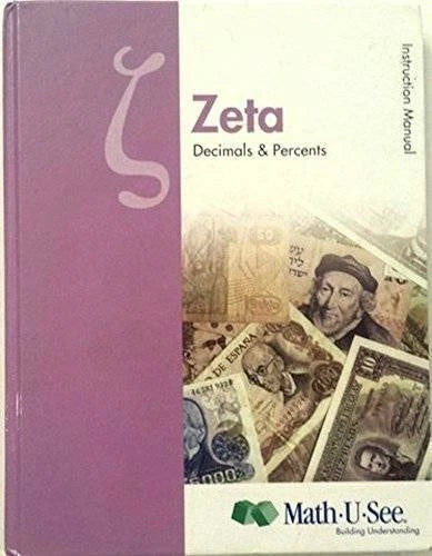 Zeta Decimals and Percents Math-U-See - Hardcover By Steven P. Demme - GOOD - image 2