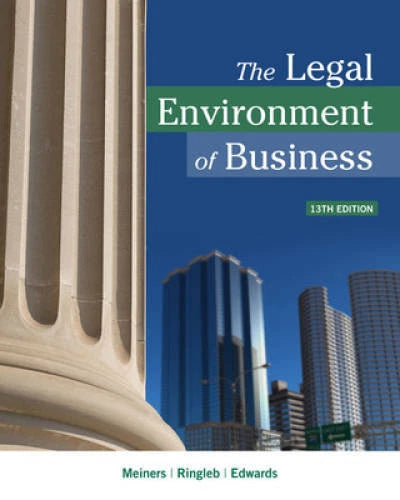 The Legal Environment of Business - Hardcover By Meiners, Roger E. - GOOD - image 2