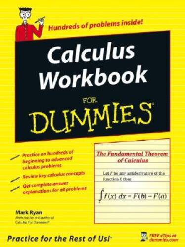Calculus Workbook For Dummies - Paperback By Ryan, Mark - GOOD