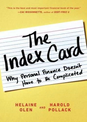The Index Card: Why Personal Finance Doesn't Have to Be Complicated - VERY GOOD - image 2