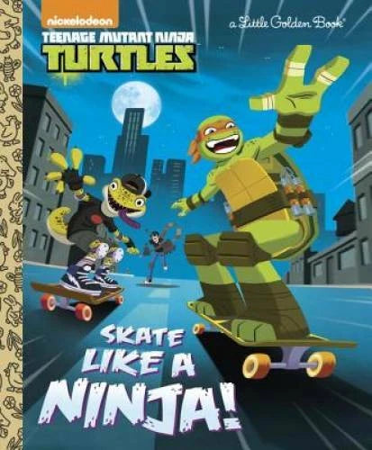 Skate Like a Ninja! (Teenage Mutant Ninja Turtles) (Little Golden Book) - GOOD - image 2