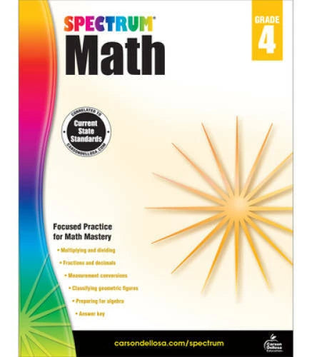 Spectrum Math Workbook, Grade 4 - Paperback By Spectrum - GOOD - image 2