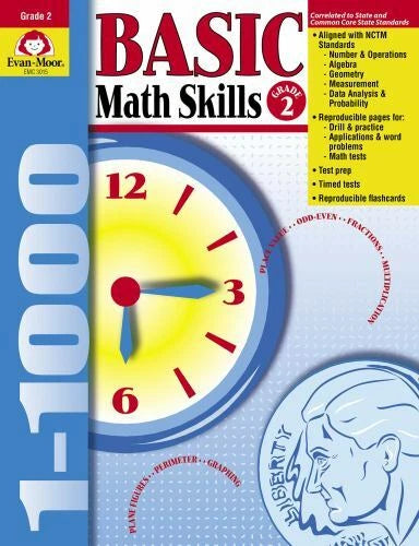 Basic Math Skills, Grade 2 - Paperback By Evan Moor - GOOD