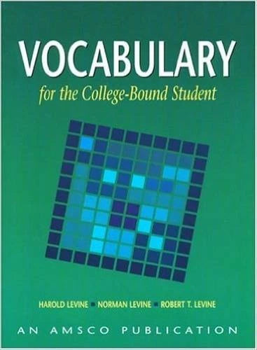 Vocabulary for the College Bound Student - Hardcover By Levine, Harold - GOOD