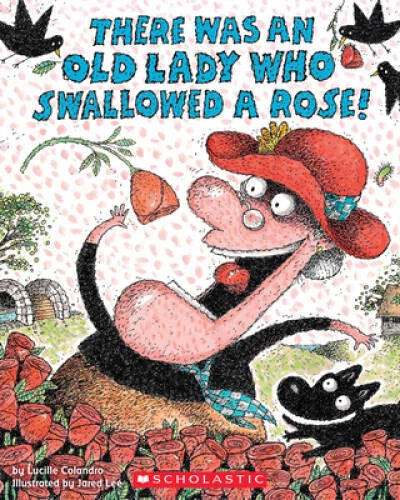 There Was an Old Lady Who Swallowed a Rose! - Paperback - VERY GOOD - image 2