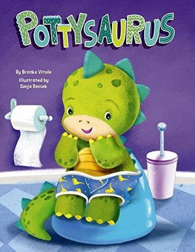 Pottysaurus - Childrens Padded Board Book - Potty Training - VERY GOOD - image 2
