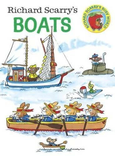 Richard Scarry's Boats (Richard Scarry's Busy World) - Board book - GOOD - image 2
