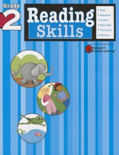 Reading Skills: Grade 2 (Flash Kids Harcourt Family Learning) - VERY GOOD