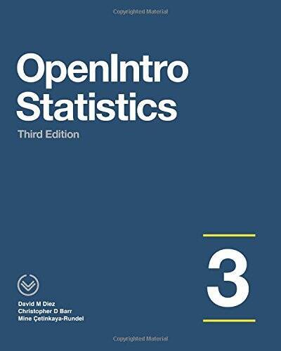 OpenIntro Statistics: Third Edition - Paperback By Diez, David M - VERY GOOD