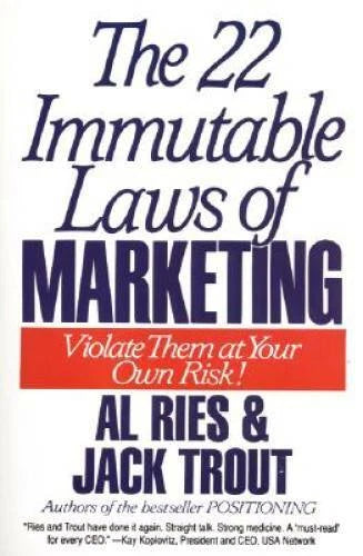 The 22 Immutable Laws of Marketing: Violate Them at Your Own Risk! - GOOD - image 2