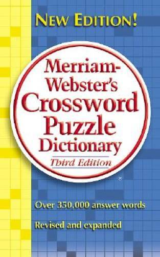 Merriam-webste<wbr/>r's Crossword Puzzle Dictionary - Mass Market Paperback - GOOD