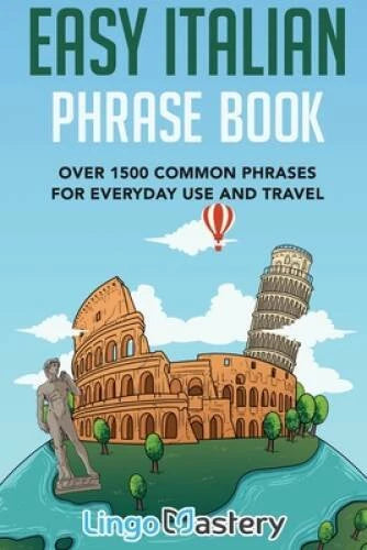 Easy Italian Phrase Book: Over 1500 Common Phrases For Everyday Use And - GOOD - image 2
