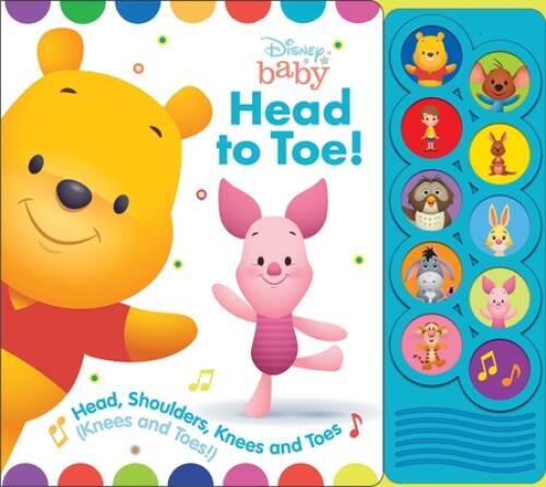 Disney Baby Head to Toe! Play-a-Sound Board Book 9781503725676 (Disney Ba - GOOD
