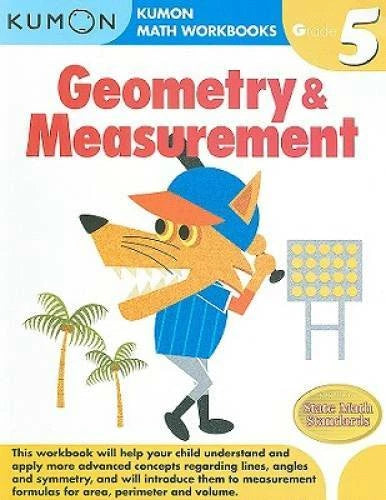 Geometry & Measurement (Kumon Math Workbooks Grade 5) - Paperback - GOOD