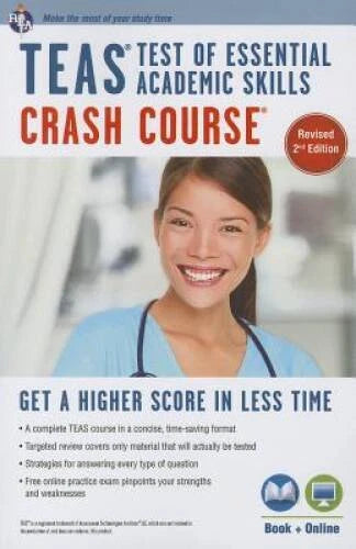 TEAS Crash Course Book + Online (Nursing Test Prep) - Paperback - GOOD