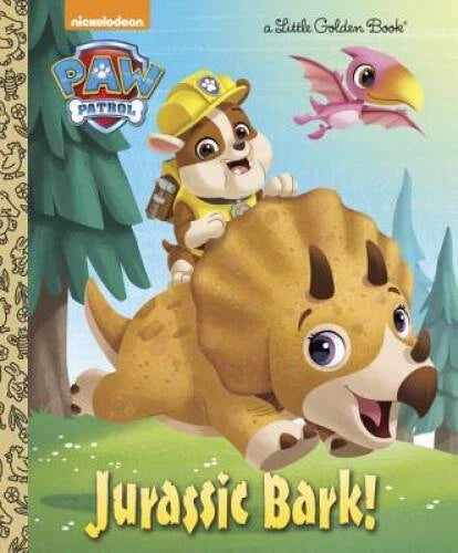 Jurassic Bark! (PAW Patrol) (Little Golden Book) - Hardcover - GOOD - image 2
