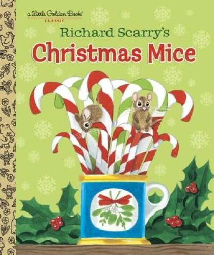 Richard Scarry's Christmas Mice (Little Golden Book) - Hardcover - GOOD - image 2