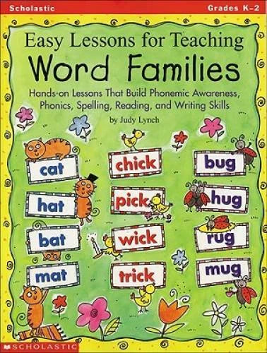 Easy Lessons for Teaching Word Families: Hands-on Lessons That Build Phon - GOOD