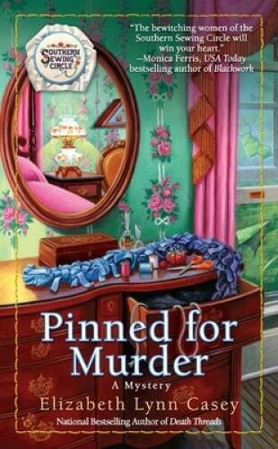 Pinned for Murder (Southern Sewing Circle Mysteries) - VERY GOOD - image 2