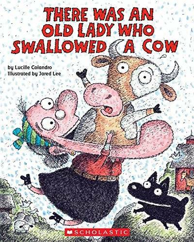 There was an old lady who swallowed a cow! - Paperback - VERY GOOD