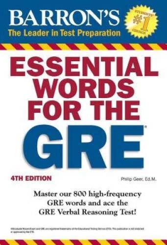 Essential Words for the GRE, 4th Edition (Barron's Essential Words for t - GOOD