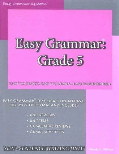 Easy Grammar: Grade 5, Teacher Edition - Paperback By Phillips, Wanda C. - GOOD
