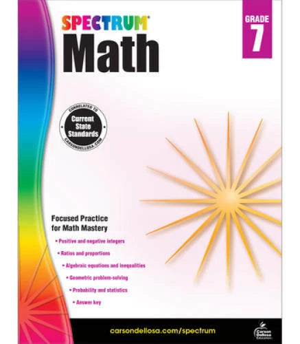 Spectrum Math Workbook, Grade 7 - Paperback By Spectrum - VERY GOOD - image 2