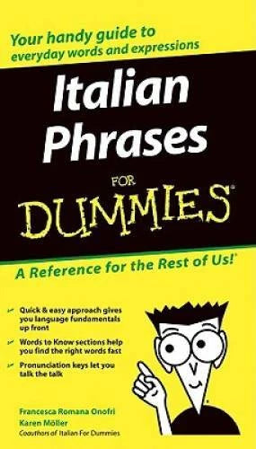 Italian Phrases For Dummies - Paperback By Onofri, Francesca Romana - GOOD - image 2