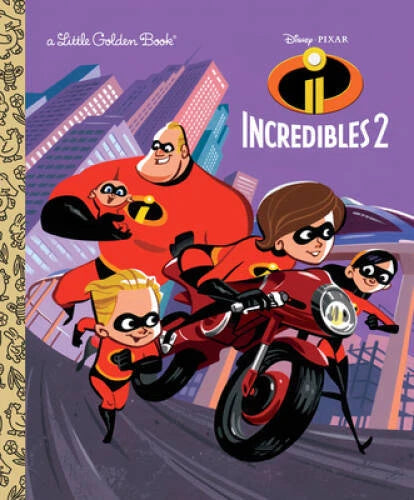 Incredibles 2 Little Golden Book (Disney/Pixar Incredibles 2) - VERY GOOD - image 2
