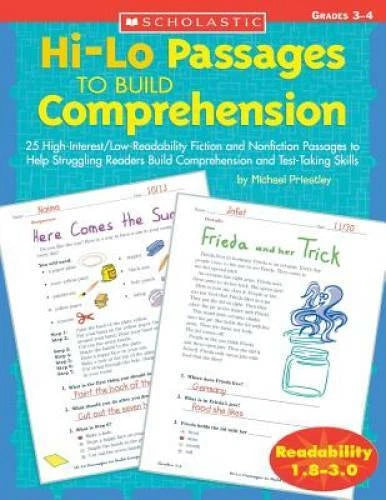 Hi-Lo Passages To Build Reading Comprehension Skills: Grades 3-4 (Hi-Lo P - GOOD