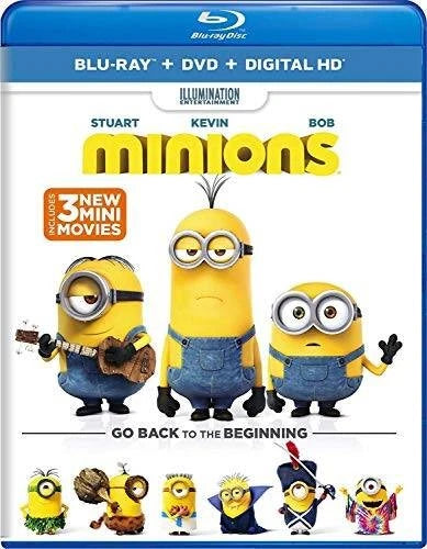 Minions (Blu-ray + DVD + DIGITAL HD) - Blu-ray By Sandra Bullock - VERY GOOD - image 2