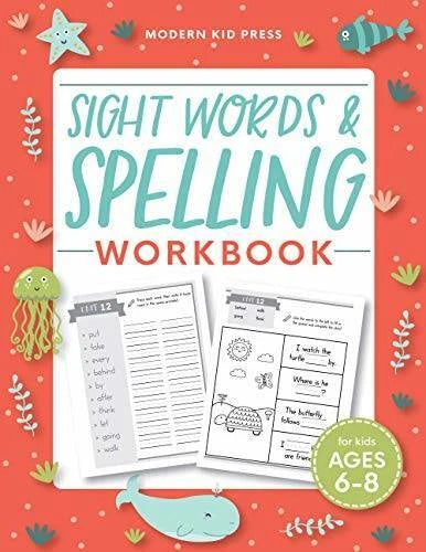 Sight Words and Spelling Workbook for Kids Ages 6-8 (Homeschool Supplies) - GOOD - image 2