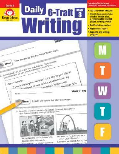 Daily 6-Trait Writing, Grade 3 - Paperback By Evan Moor - GOOD