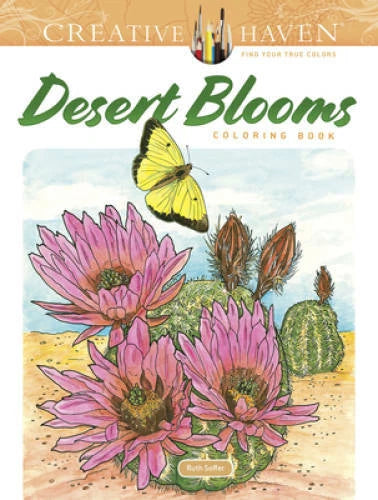Creative Haven Desert Blooms Coloring Book (Creative Haven Coloring - GOOD - image 2