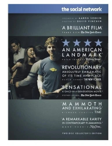 The Social Network (Two-Disc Collector's Edition) - DVD - GOOD - image 2