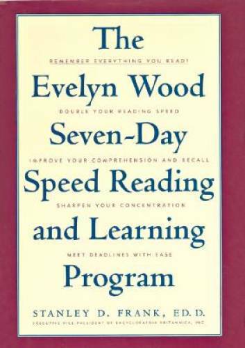 The Evelyn Wood Seven-Day Speed Reading and Learning Program - Hardcover - GOOD