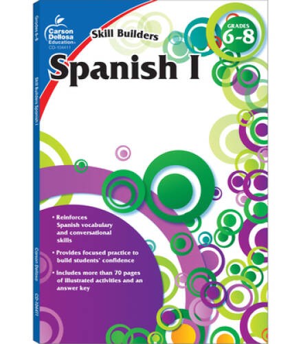 Spanish I, Grades 6 - 8 (Skill Builders) - Paperback - VERY GOOD
