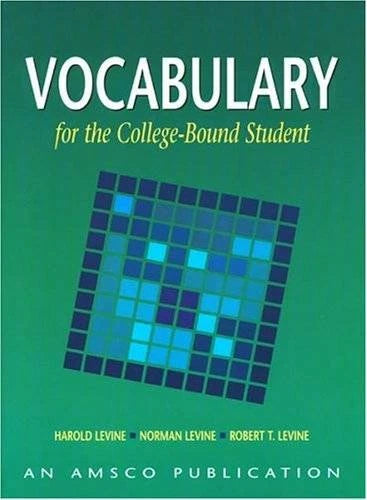 Vocabulary for the College Bound Student - Paperback - ACCEPTABLE