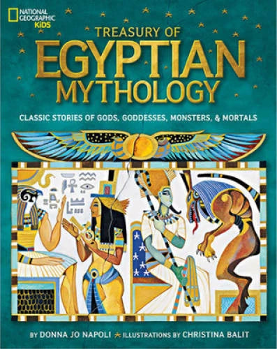 Treasury of Egyptian Mythology: Classic Stories of Gods, Goddesses, Monst - GOOD - image 2