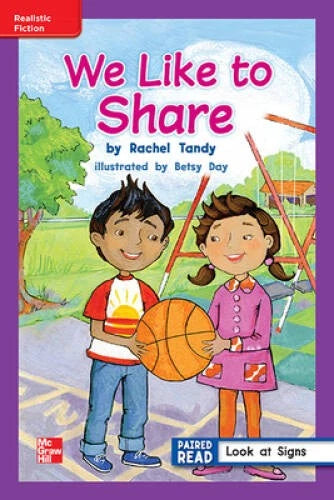Reading Wonders Leveled Reader We Like to Share: ELL Unit 1 Week 1 Grade - GOOD