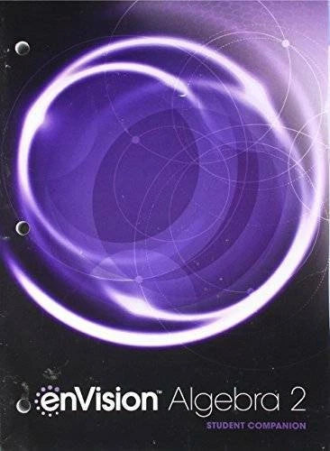 ENVISION AGA COMMON CORE STUDENT COMPANION ALGEBRA 2 GRADE 10/11 C - GOOD