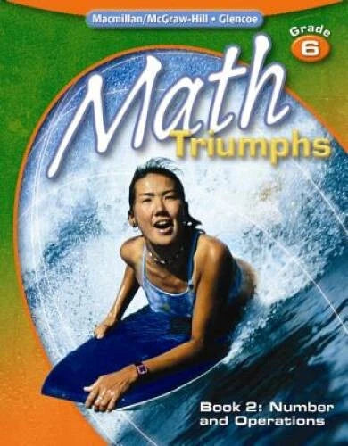 Math Triumphs, Grade 6, Student Study Guide, Book 2: Number and Operation - GOOD
