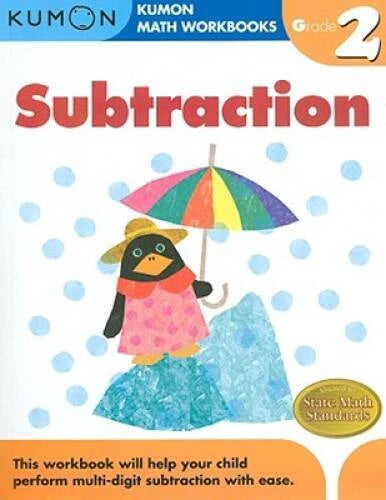 Grade 2 Subtraction (Kumon Math Workbooks) - Paperback - GOOD - image 2