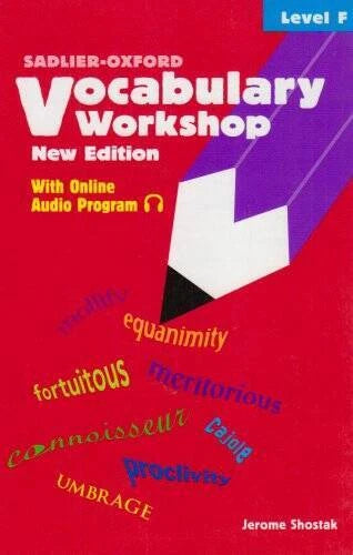 Vocabulary Workshop: Level F - Paperback By Shostak, Jerome - GOOD