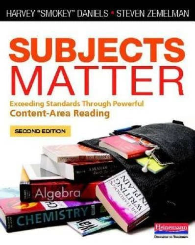 Subjects Matter, Second Edition: Exceeding Standards Through Powerful Con - GOOD