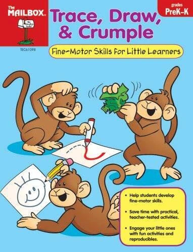 Trace, Draw, & Crumple (PreK-K) - Paperback By The Mailbox Books Staff - GOOD