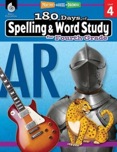 180 Days of Spelling and Word Study for 4th Grade - Spelling Workbook for - GOOD