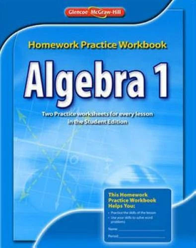 Algebra 1, Homework Practice Workbook (MERRILL ALGEBRA 2) - Paperback - GOOD