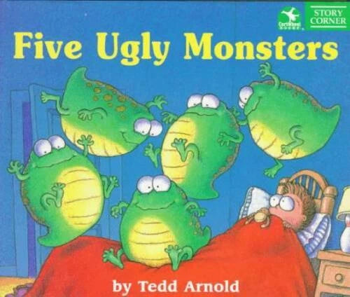 Five Ugly Monsters - Hardcover By Tedd Arnold - VERY GOOD - image 2