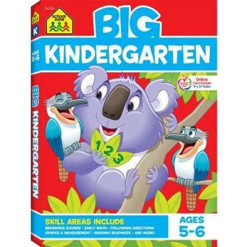 BIG Kindergarten Workbook - Perfect Paperback By School Zone Staff - VERY GOOD